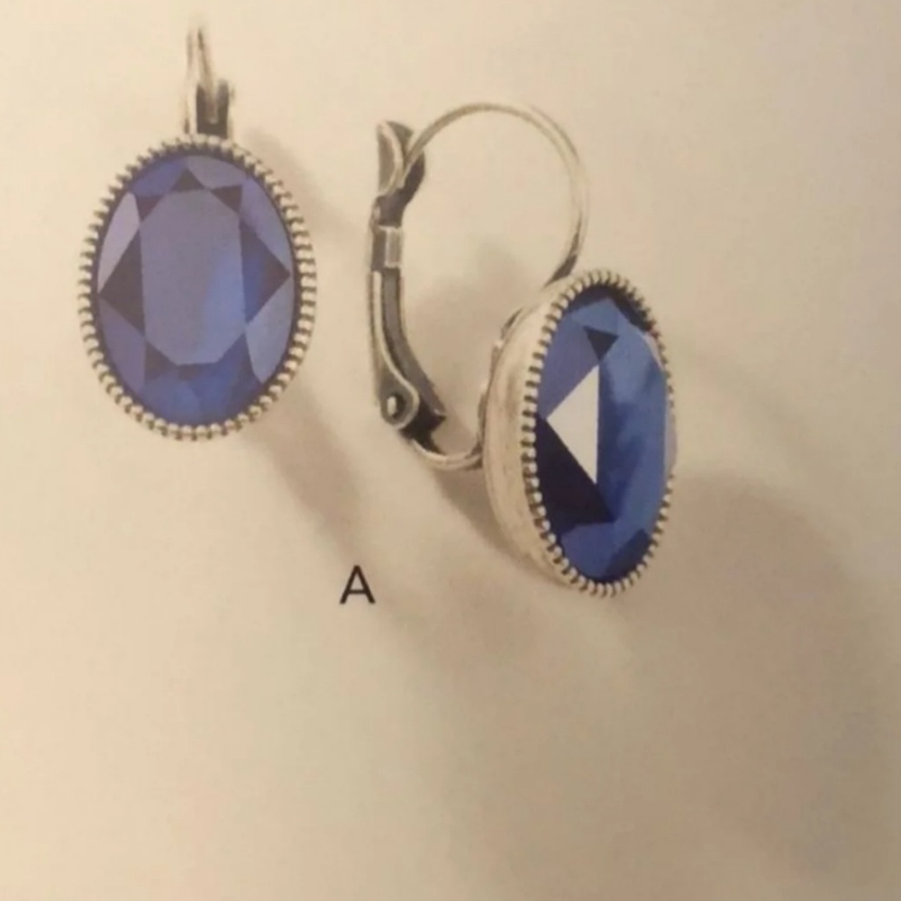 Touchstone Crystal Royal Blue Earrings